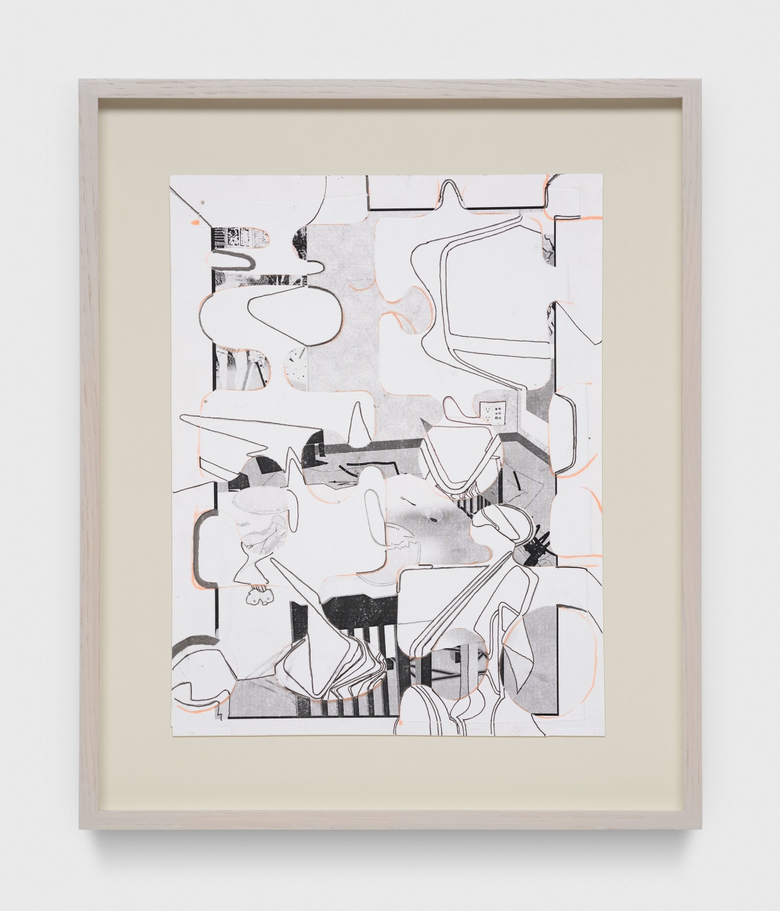 Michael Williams, Untitled Puzzle Drawing (Struck Set 3), 2022