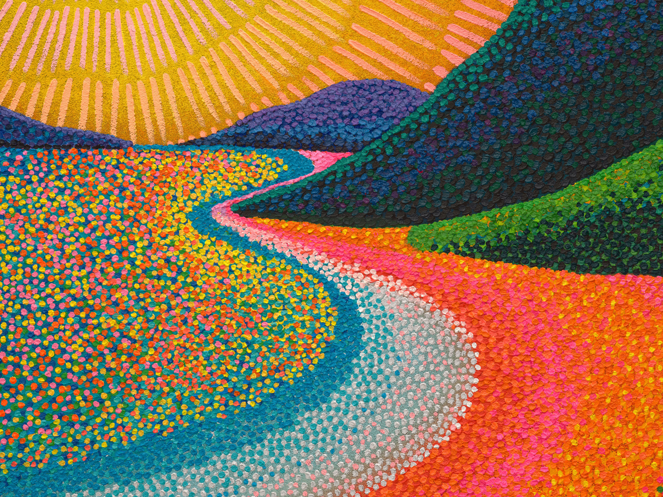 Jennifer Guidi, Standing on the threshold of the known and unknown, wrapped in your warmth, shimmering in your shine, dissolving into your heart, dipping into your soul, 2025