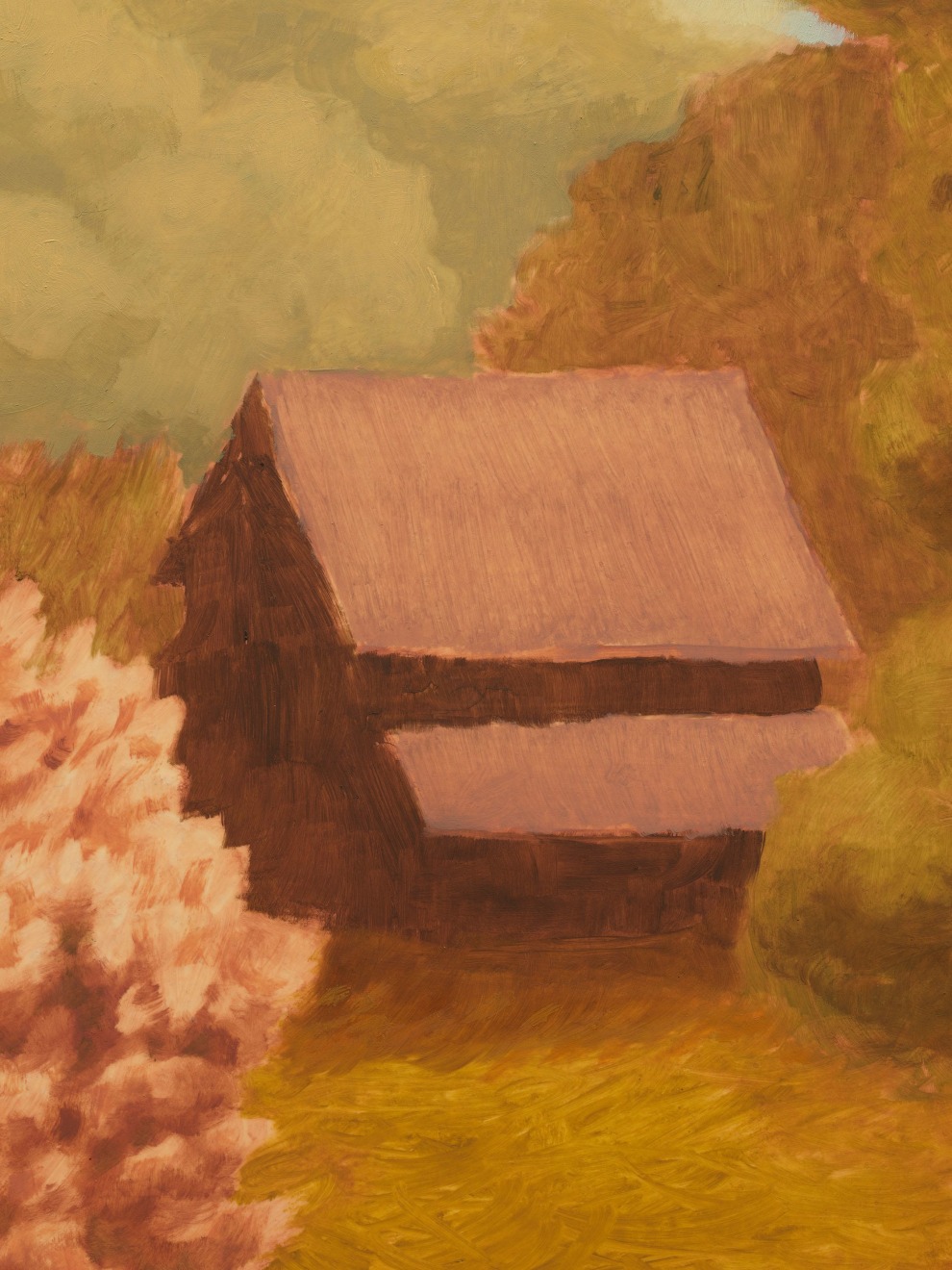 Jared Buckhiester, The Front of the House Painted from Memory, 2025