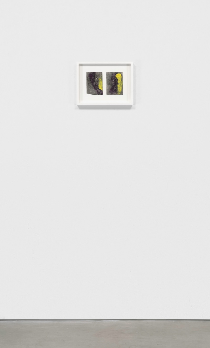 Clifford Owens, Pocket Paper (Yellow and purple), 2023