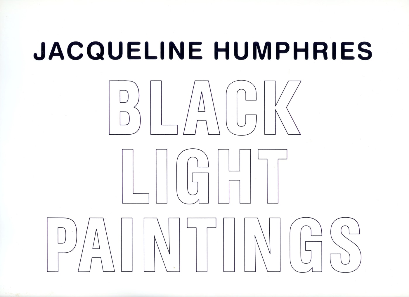 Jacqueline Humphries: Black Light Paintings