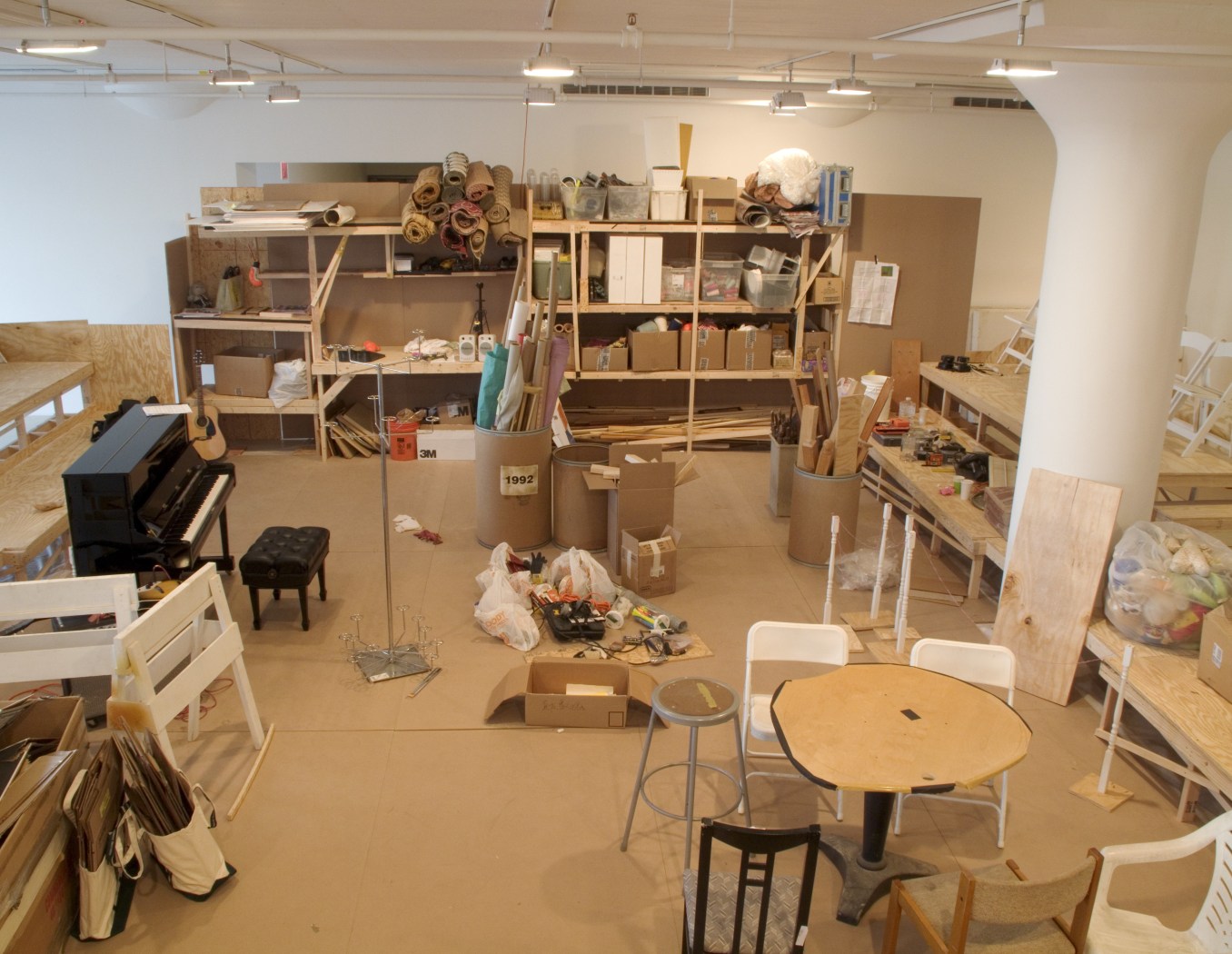 Performance view, Blind Sculpture, Greene Naftali, New York, 2010