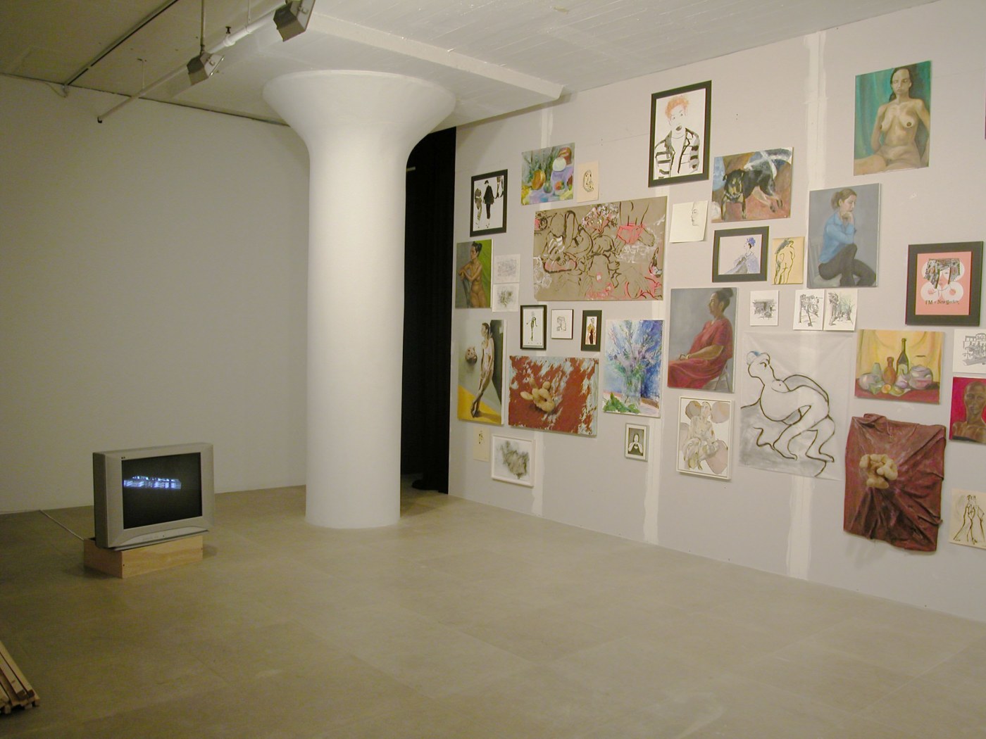 Installation view, Don't Think About Me, I'm Alright, Greene Naftali, New York, 2004