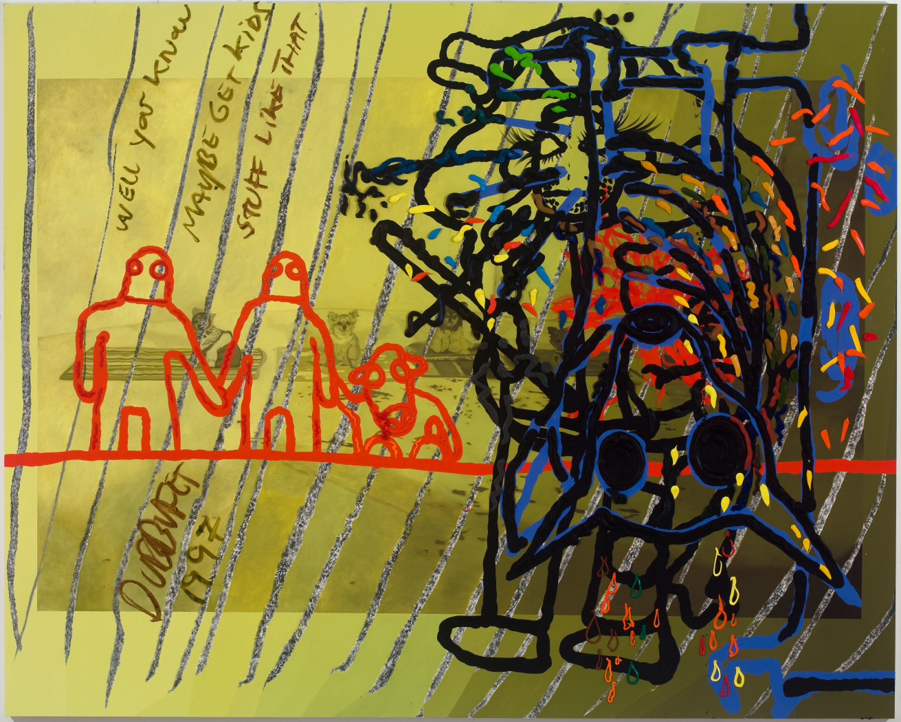 Bjarne Melgaard, Untitled, 2010, oil on canvas, 94.5 x 118 x 2 inches