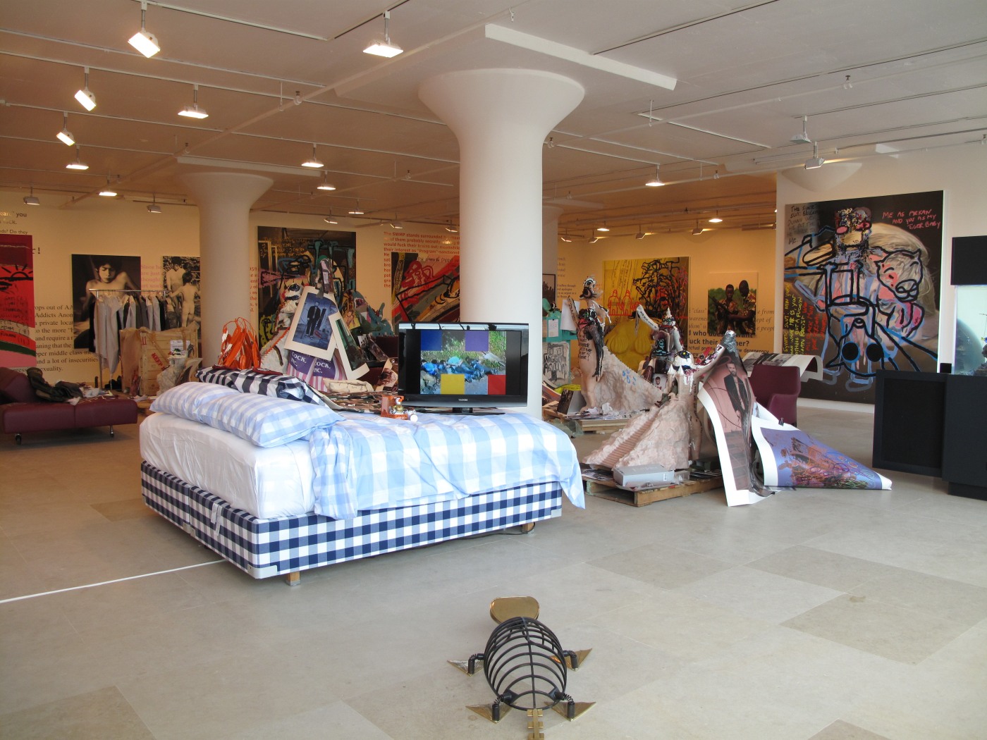 Installation view, The Synthetic Slut: A Novel by Bjarne Melgaard, Greene Naftali, New York, 2010