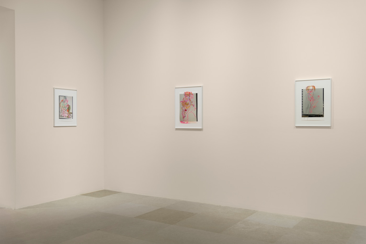 Rachel Harrison, Installation view, Drawings, Greene Naftali, New York, 2020