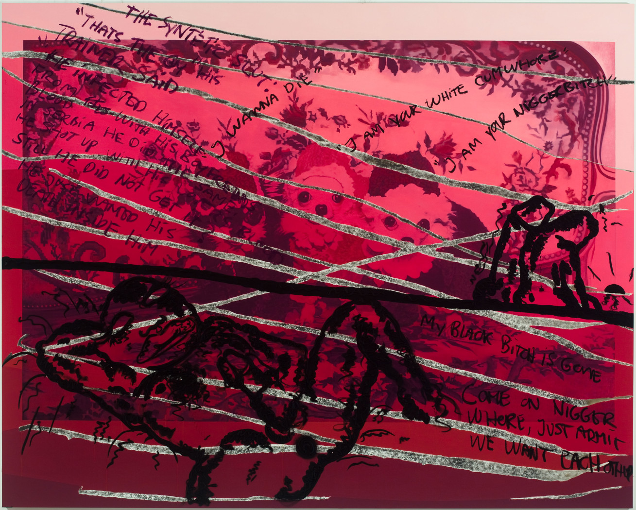 Bjarne Melgaard, Untitled, 2010, oil on canvas, 94.5 x 118 x 2 inches