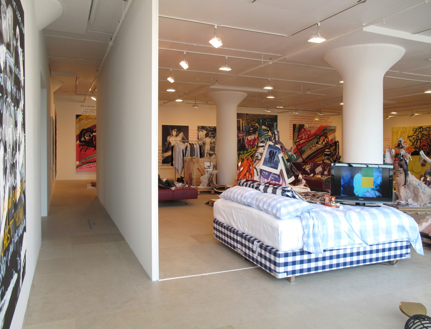 Installation view, The Synthetic Slut: A Novel by Bjarne Melgaard, Greene Naftali, New York, 2010
