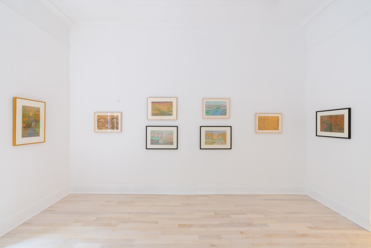 Installation view of Joseph Elmer Yoakum at Venus Over Manhattan, New York, 2021