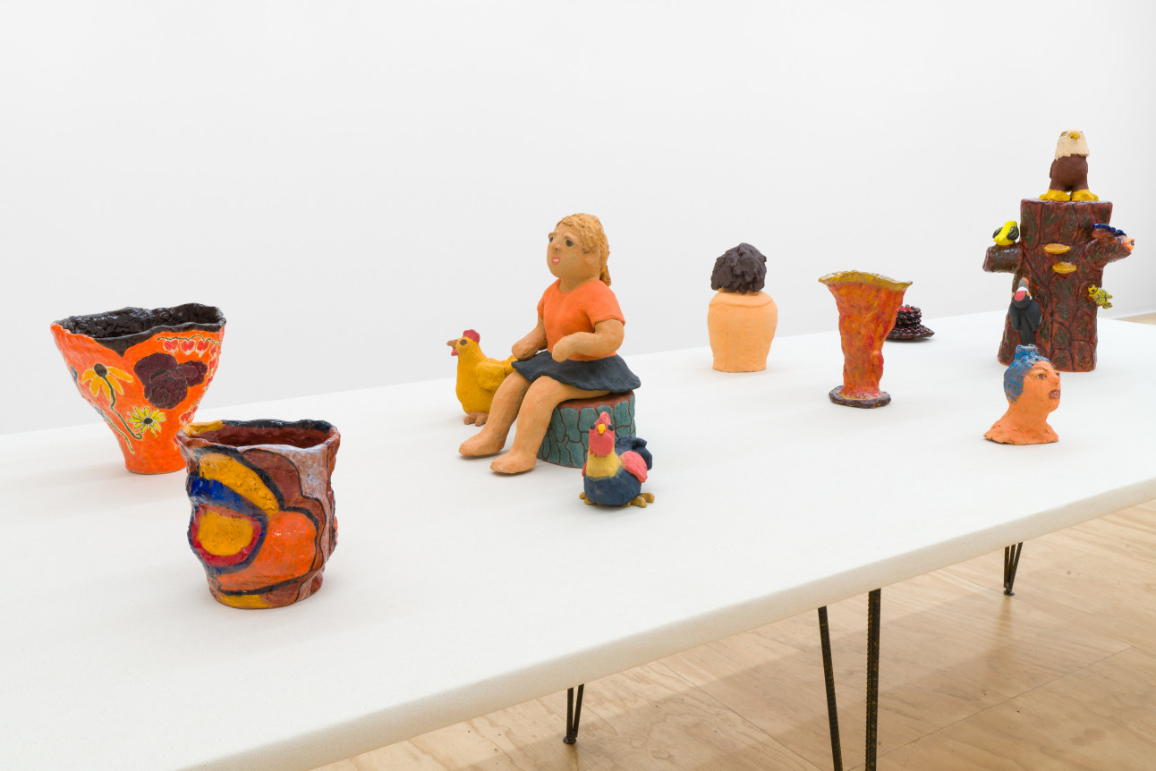 Installation view of &ldquo;Sally Saul: People &amp; Vases,&rdquo; Venus Over Manhattan, New York, 2023
