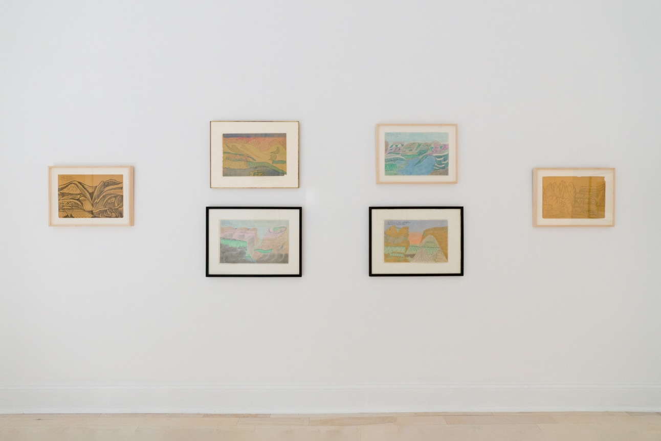 Installation view of Joseph Elmer Yoakum at Venus Over Manhattan, New York, 2021