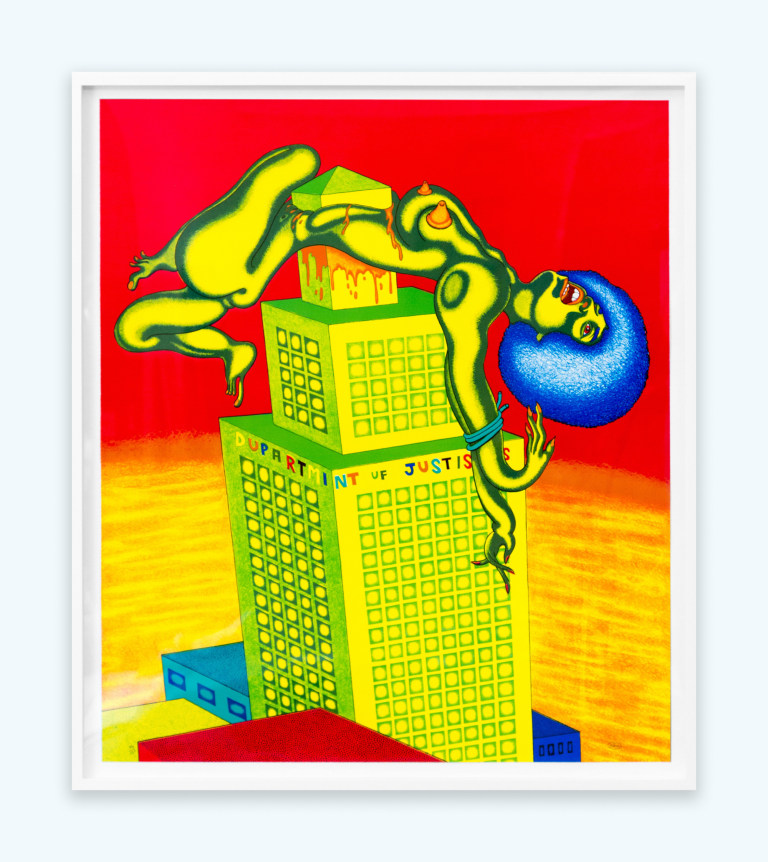 Peter Saul Angela Davis, 1972