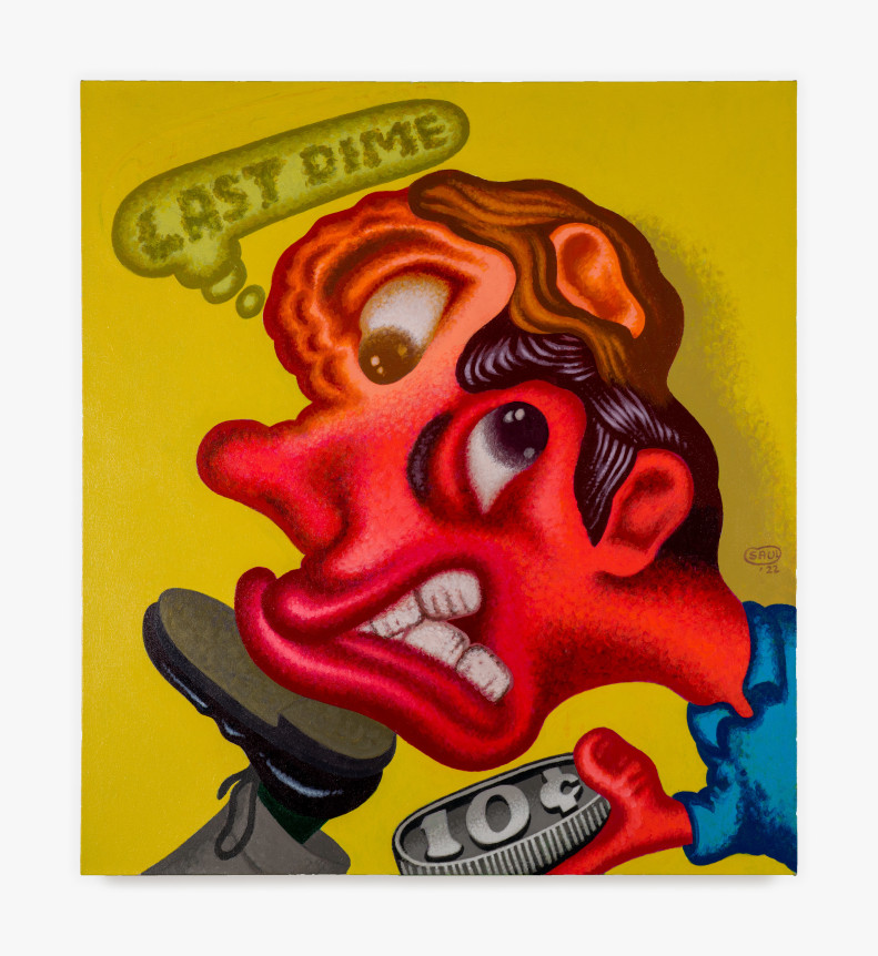 Peter Saul, Last Dime, 2022
