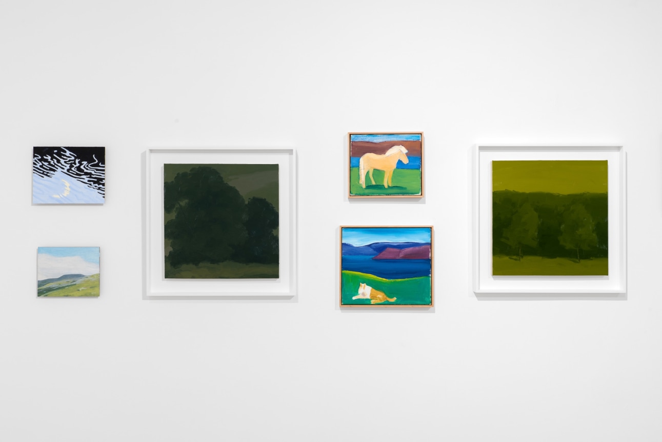 Installation view of Small Paintings at Venus Over Manhattan New York in 2022