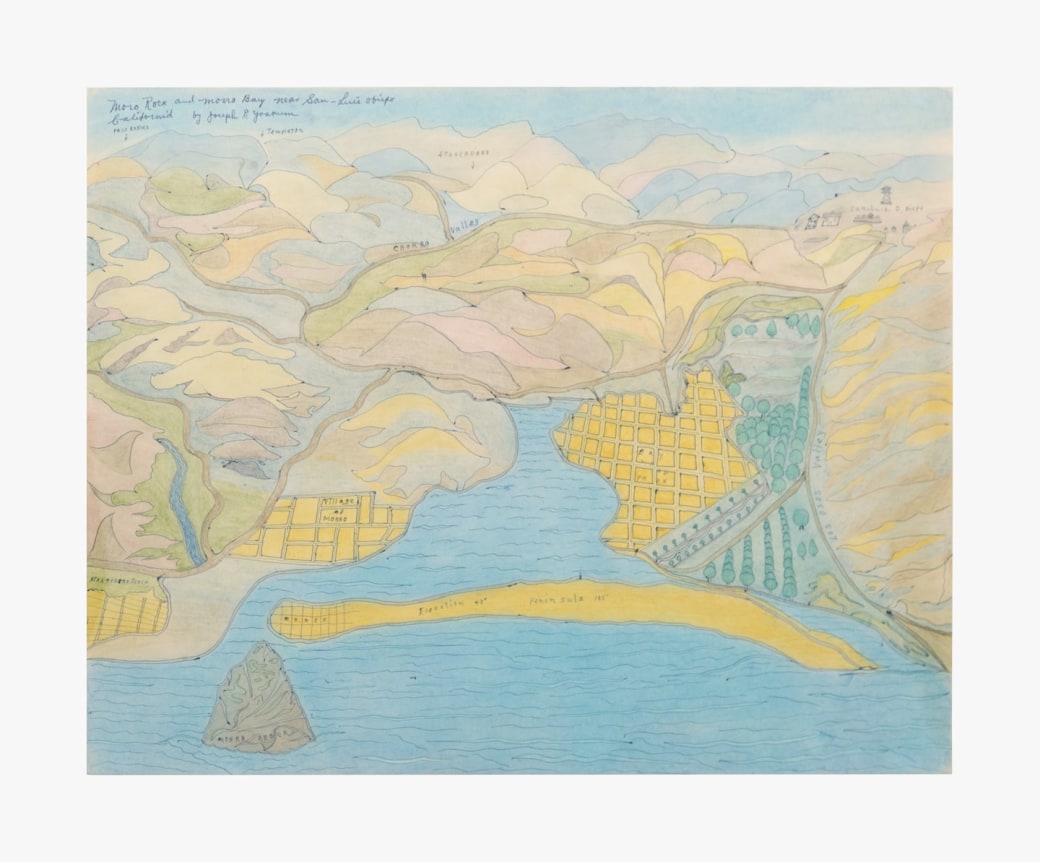 Joseph Elmer Yoakum Moro Rock and Moro Bay Near San-Luis Obispo California by Joseph E. Yoakum, c. 1965