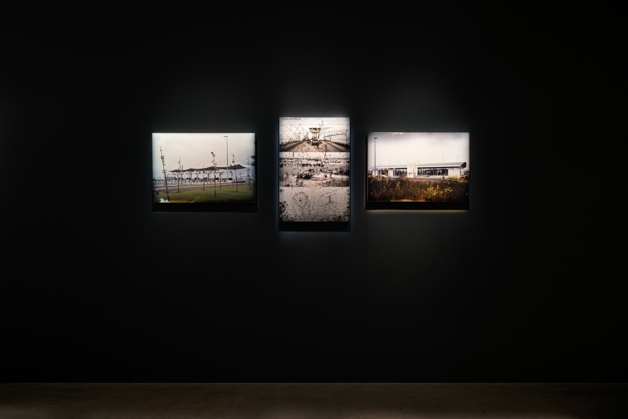 Installation view of Michel Houellebecq: French Bashing, New York, Venus Over Manhattan, 2017