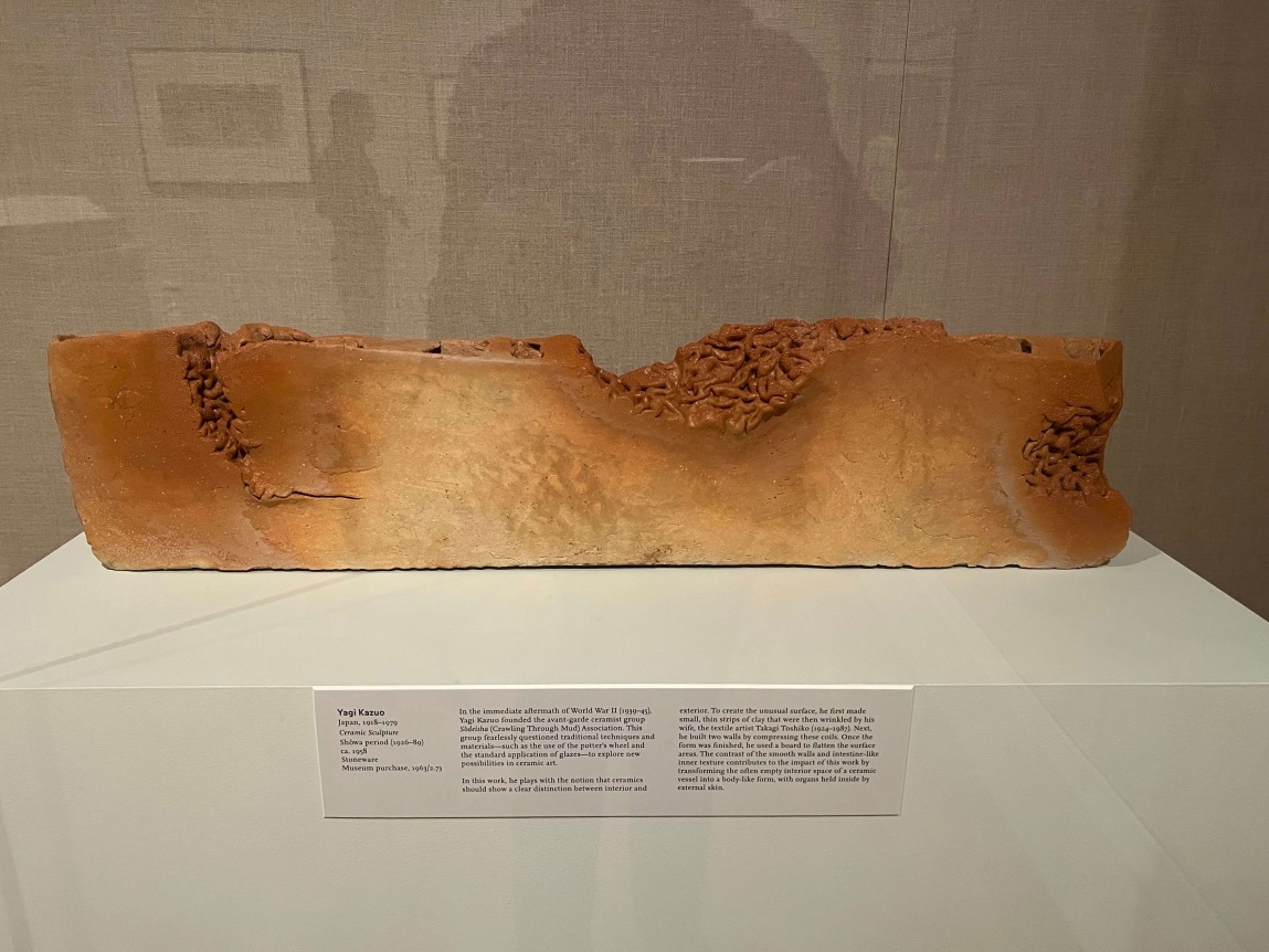 Installation photos of Clay as Soft Power by Joan Mirviss, 2023.