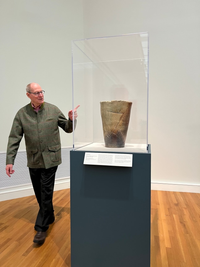 Installation photos of Clay as Soft Power by Joan Mirviss, 2023.