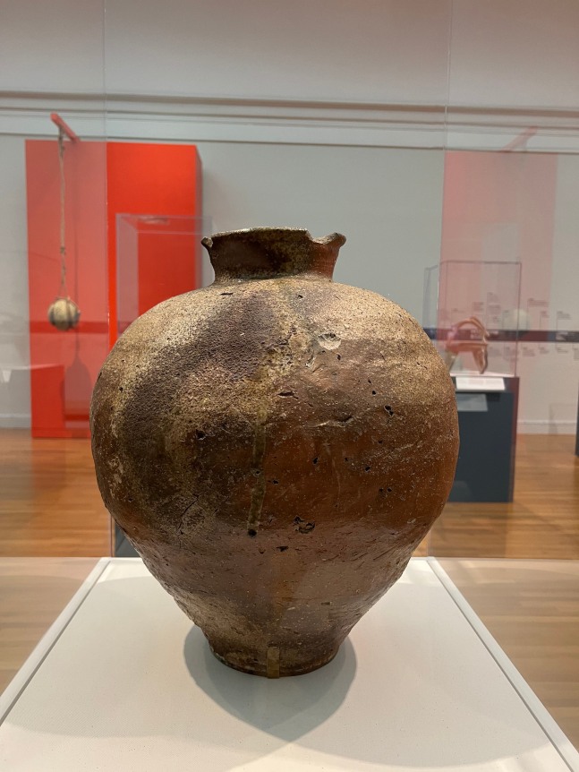 Installation photos of Clay as Soft Power by Joan Mirviss, 2023.