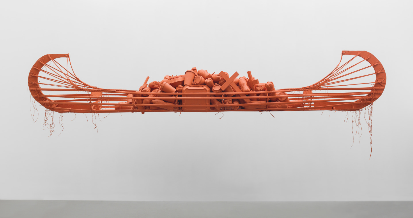 Trade Canoe: Making Medicine, 2018, Mixed media 