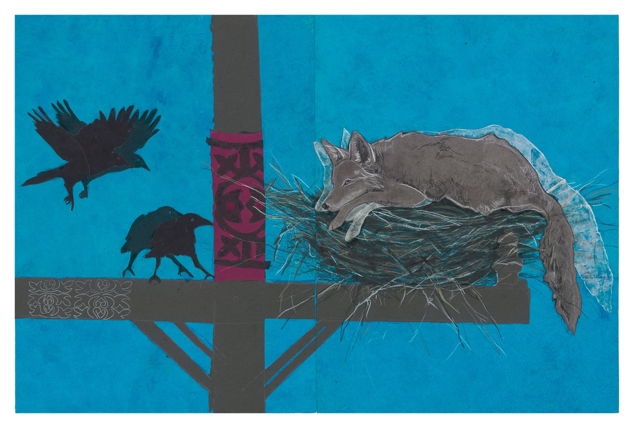 Exile, 2018, Mixed media on paper