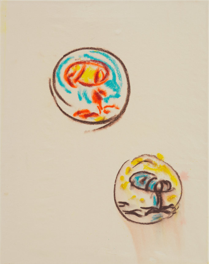 Bild, 2004, Pastel on canvas