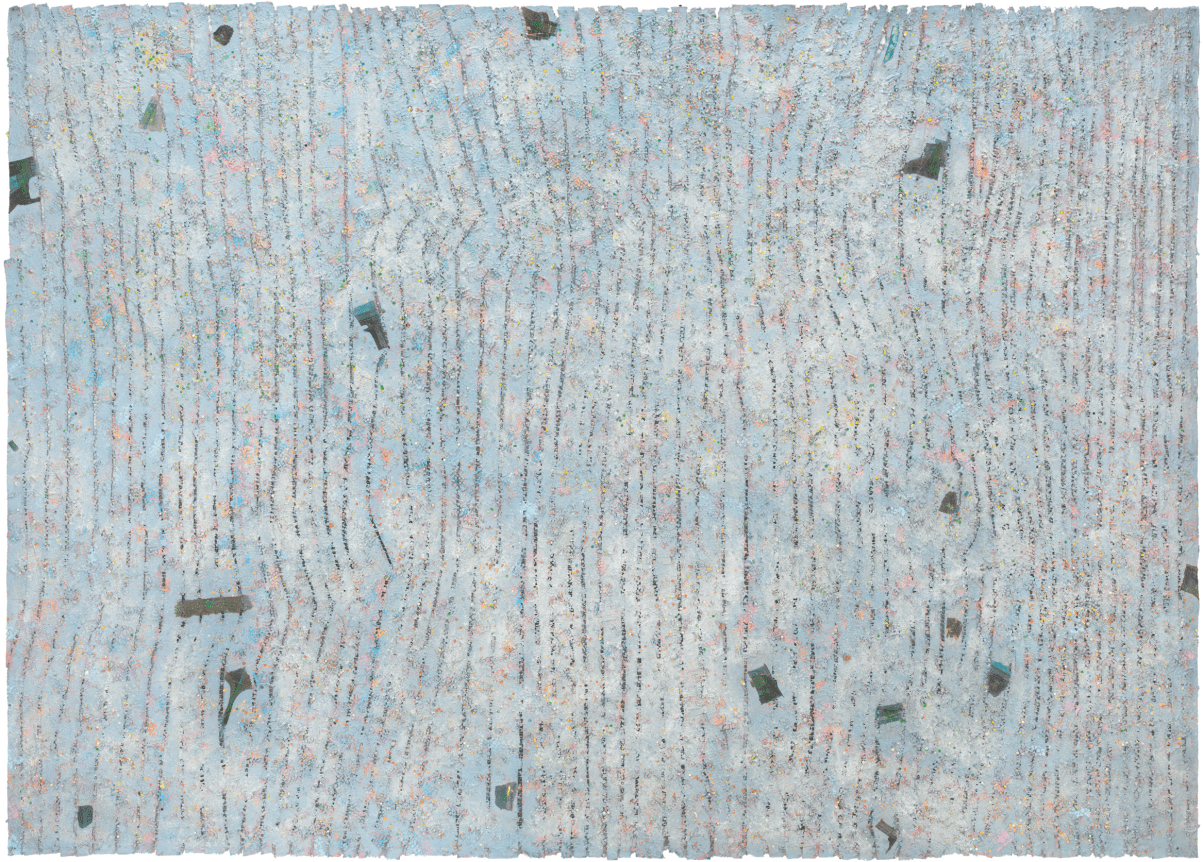 Memory: Future, 1980-1981, Mixed media on canvas