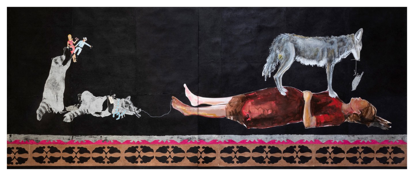White Savior Complex, 2019, Mixed media on paper