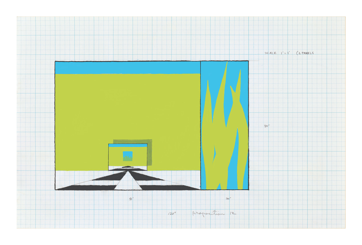 Allan D'Arcangelo, Study for Proposition #12, 1966