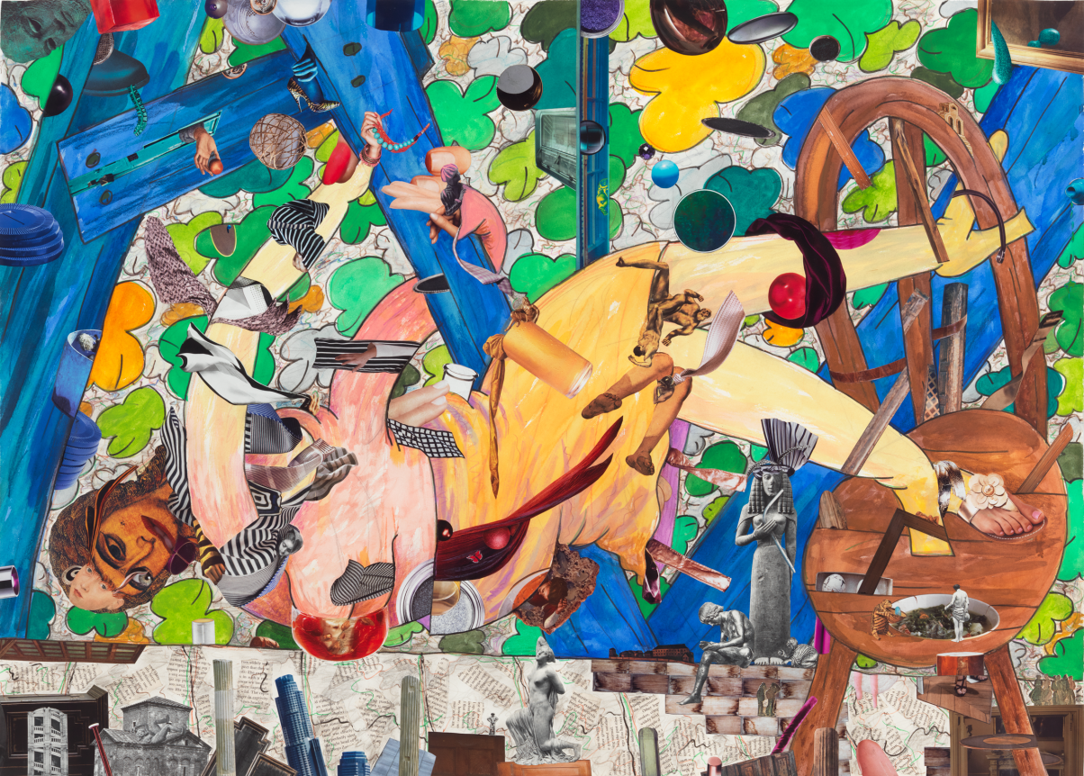 A Girl in the Arbor #12, 2013, Mixed media on paper