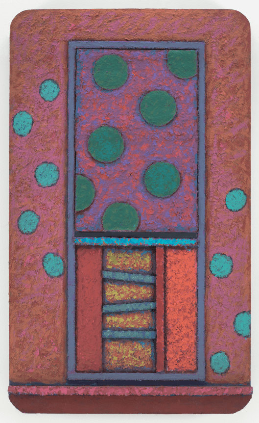 Heat, 1983-1984, Casein and modeling paste on canvas and wood