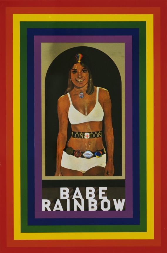Babe Rainbow, 1968, Screenprint on tin