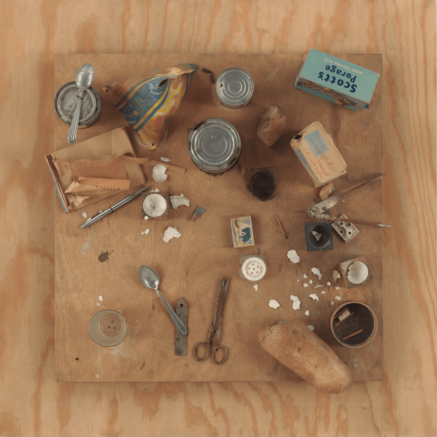 Daniel Spoerri, Le Petit Déjeuner de Kichka, 1961