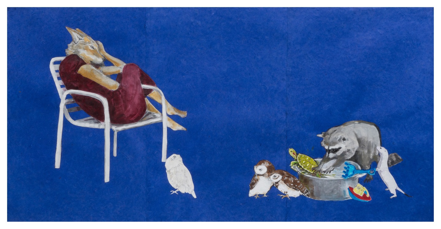 Indifferent, 2017, Mixed media on paper