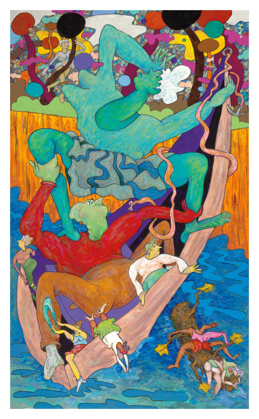 Boating, 2018, Acrylic on canvas