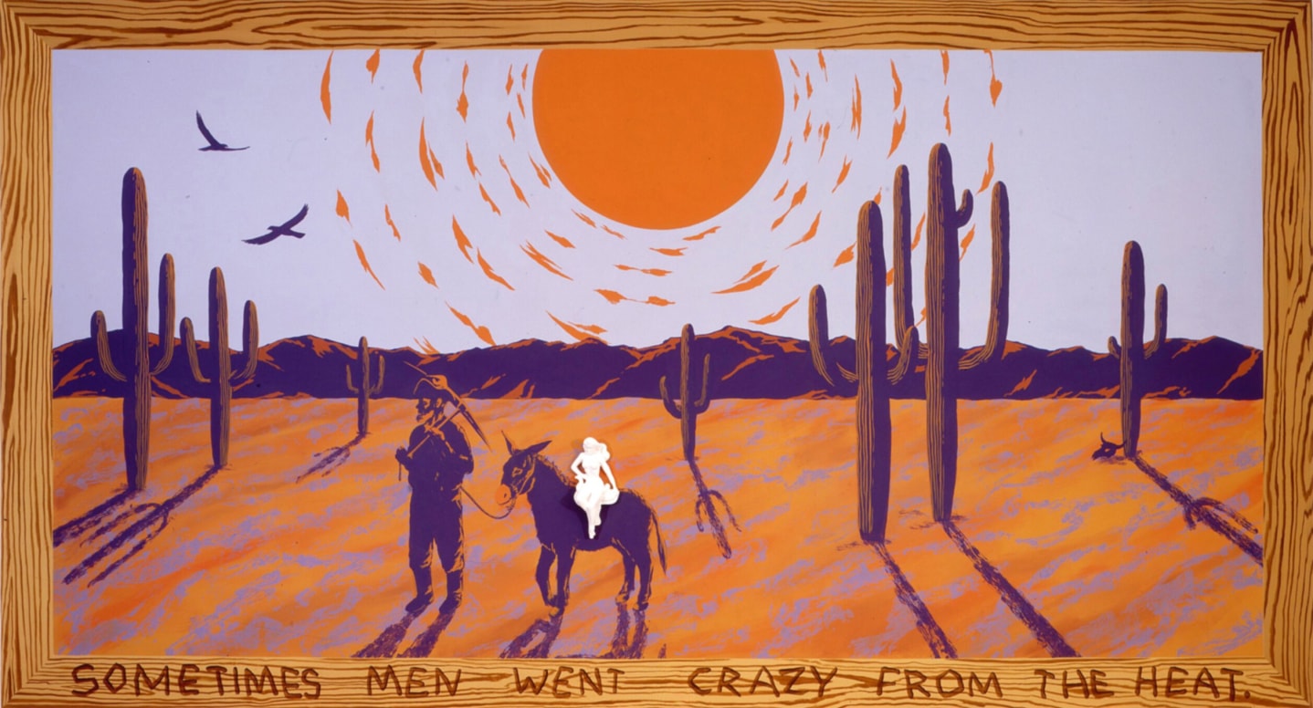 Fool's Gold, 1982, Mixed media on painted wall