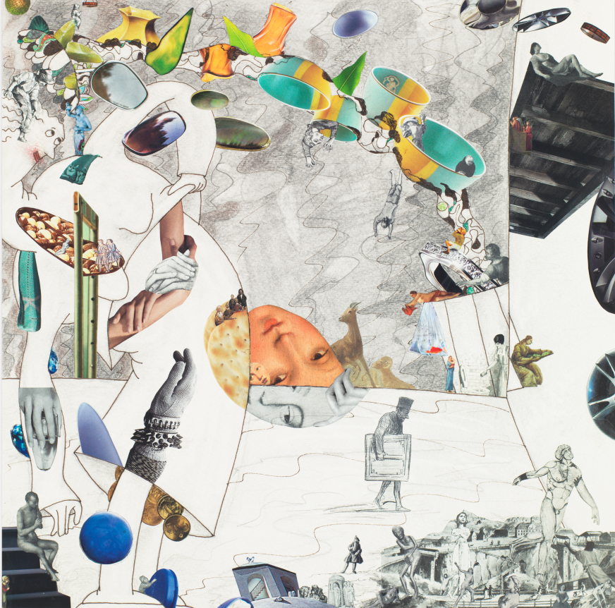 Plant #26, 2010, Ink and graphite on paper collage