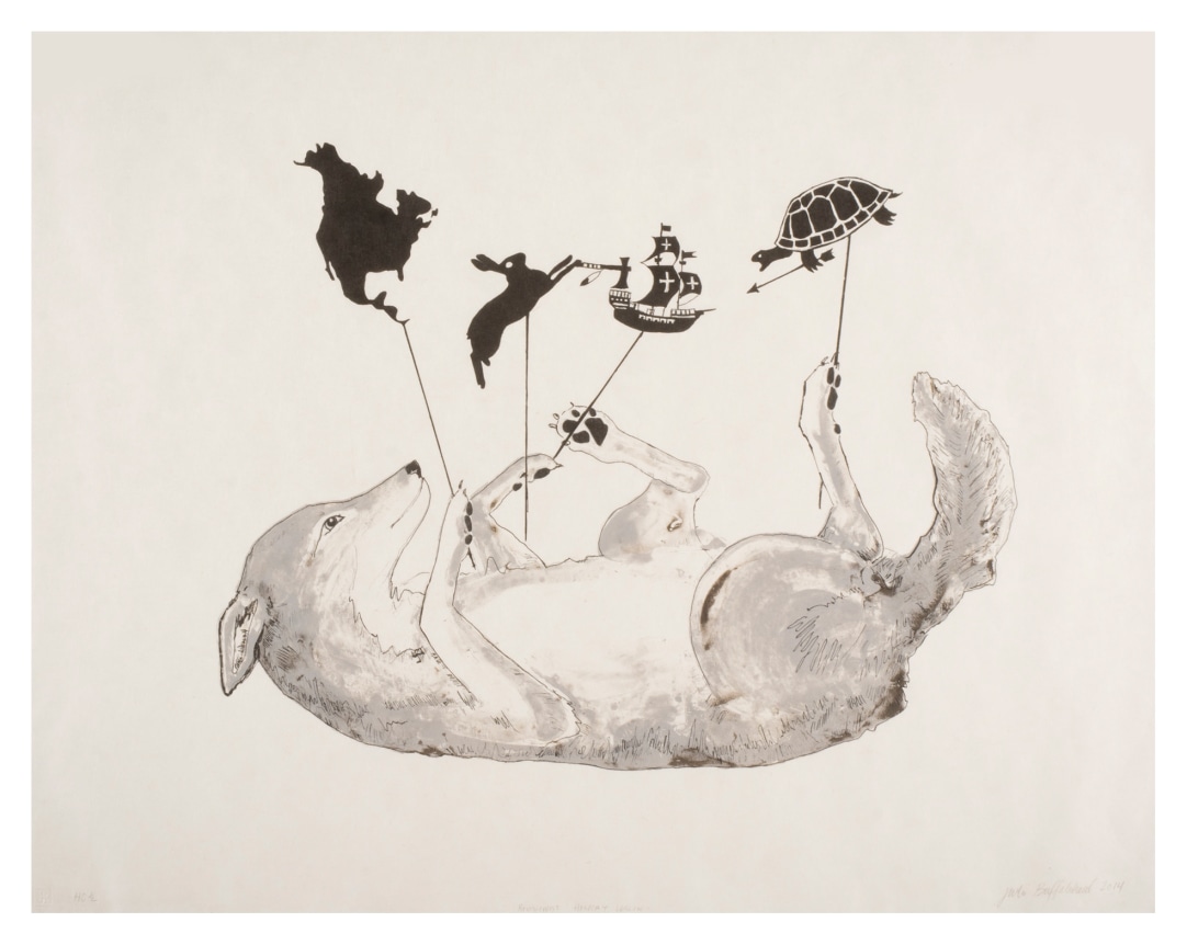 Revisionist History Lesson, 2015, Lithograph on japanese paper