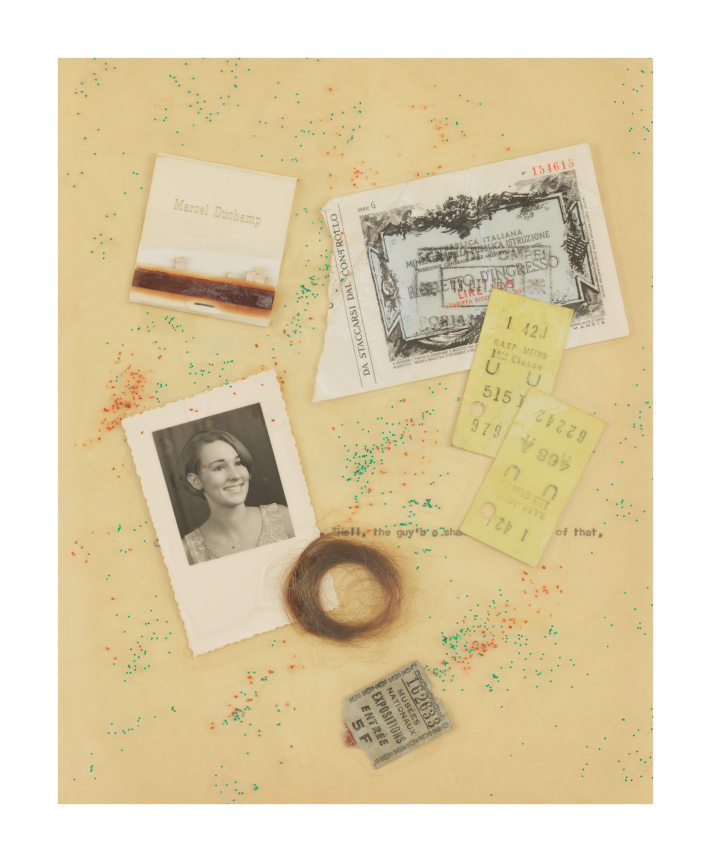 Clues and Souvenirs, 1971–1972, Loose-leaf book with collage