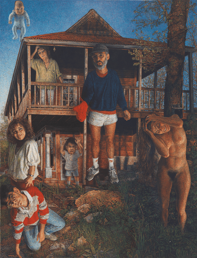 The House, 1988, Gouache on paper