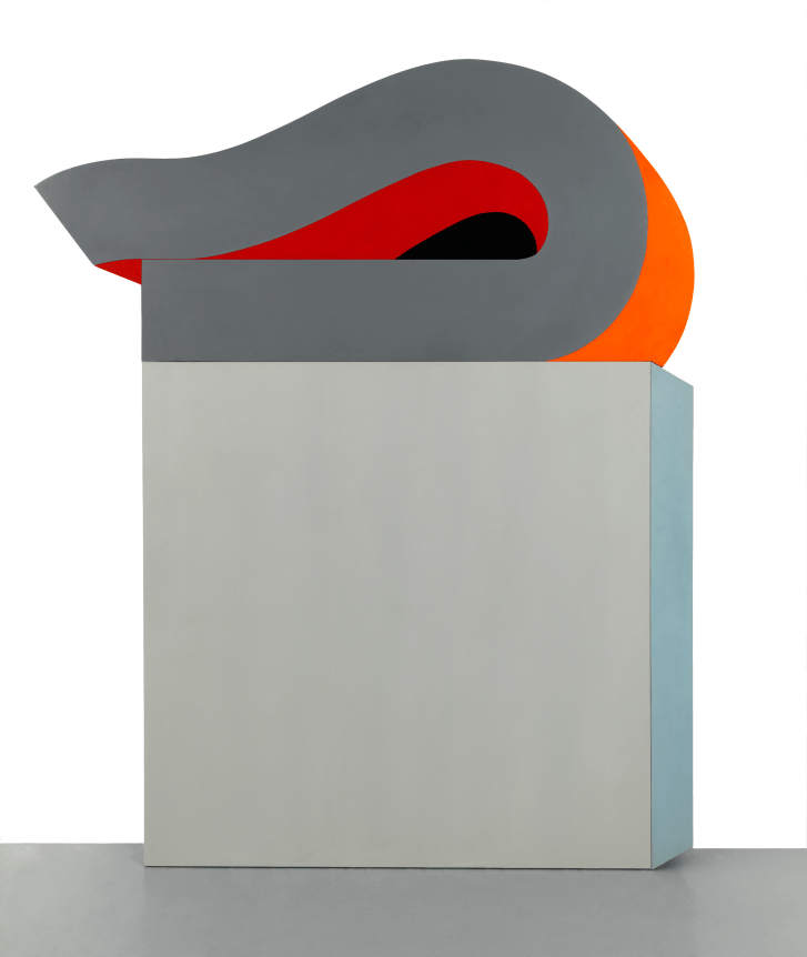 Disneyesque, 1970-1971, Enamel on Masonite and wood construction 