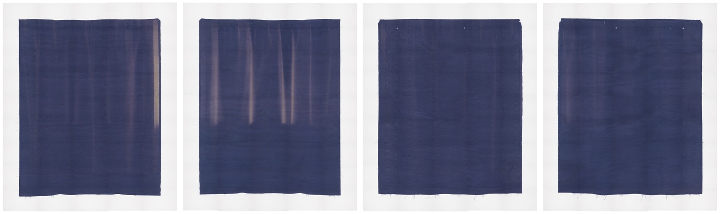 Photographs of Both Sides of 2 Pieces of Fabric I’ve Had For a Long Time, 2008, Digital pigment prints