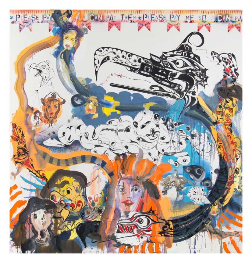 Fort Gotham Girls and Boys Club (Pirate Edition), 2014, Oil and acrylic on canvas