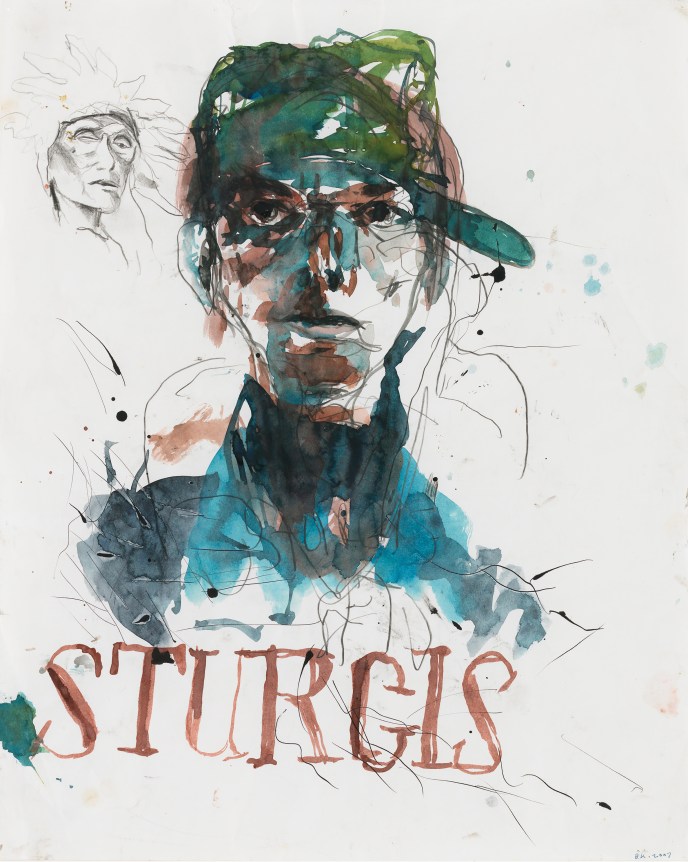 Sturgis, 2007, Watercolor on paper