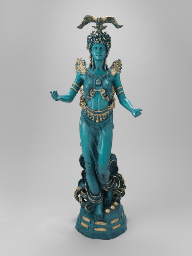 American Athena, 1989, Patinated and gilded bronze