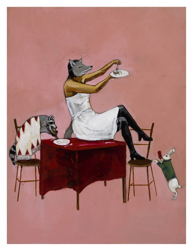 Half Bred Supper, 2010, Acrylic on wood