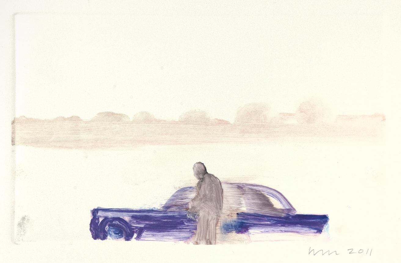 Wendy Mark, At the Lake/Kentridge, 2011  Monotype  5 3/8 × 8 ¾ inches