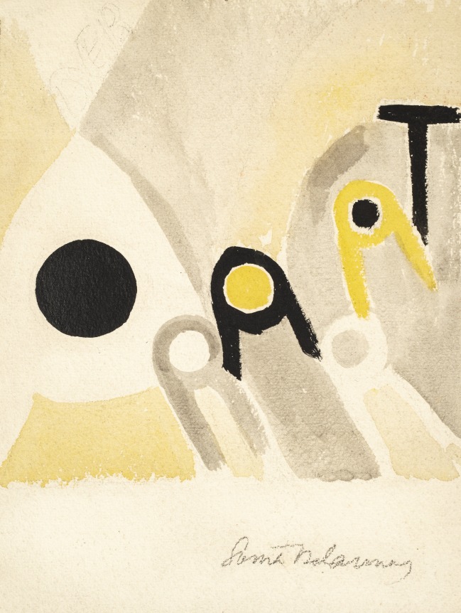 Design for the cover of la revue d'art allemande Der Ararat (Projet de couverture pour la revue d'art allemande Der Ararat), 1917, Paris  Watercolor on paper 11 1/8 x 8 3/8 inches