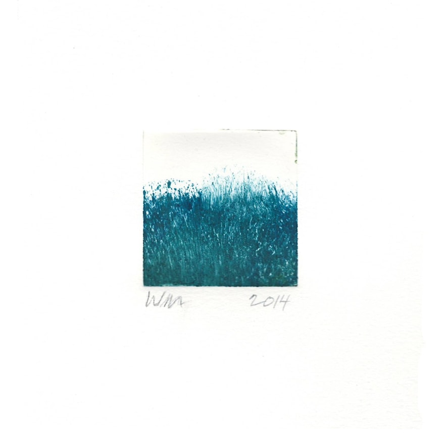 Wendy Mark, Grass/Blue/Monotype, 2014