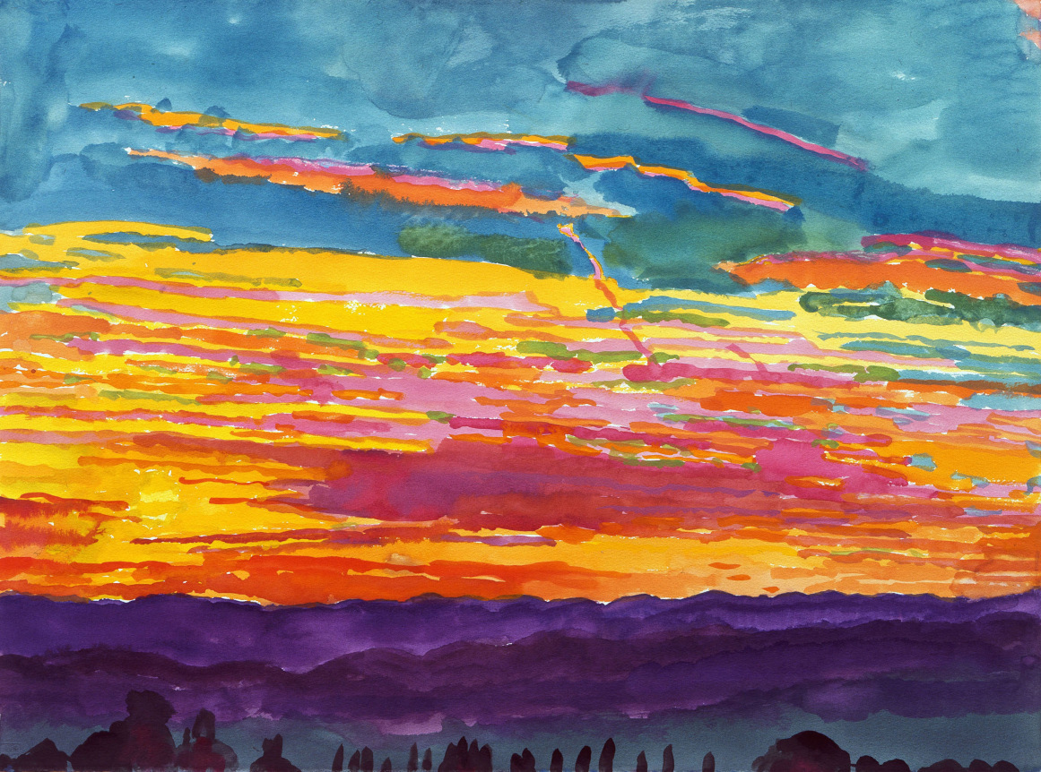 Graham Nickson, Sarageto III, 2008    Watercolor on paper 22 x 30 inches